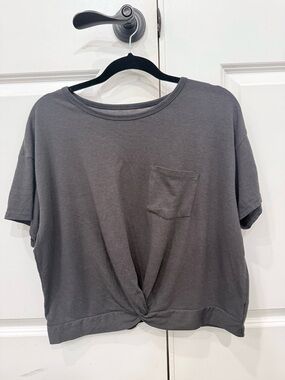 American Eagle Front-Twist Pocket Tee